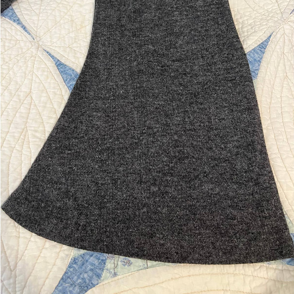 Weekend by Suzanne Betro Sweater Gray Marled Polyester Blend Bell Sleeves Sz XL - Picture 4 of 6